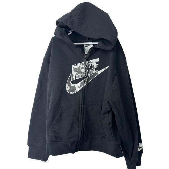 Nike Other - NEW Nike Girls 6X Black Therma Full Zip Hoodie Hood Zipper $48 A54
